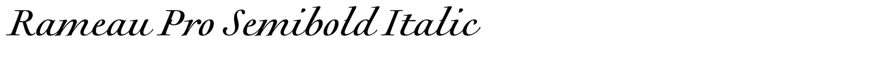 Rameau Pro Semibold Italic